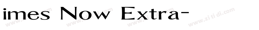 imes Now Extra字体转换